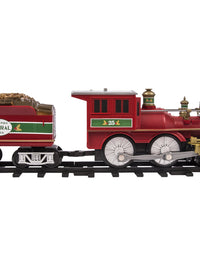 Lionel North Pole Central Ready-to-Play Freight Set, Battery-powered Model Train Set with Remote Multi, 50 x 73"
