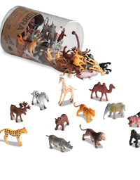 Terra by Battat – Wild Animals – Assorted Miniature Wild Animal Toys For Kids 3+ (60 Pc) Multi, 2"

