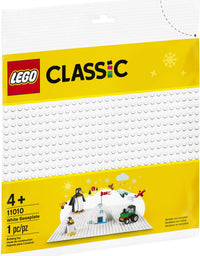 LEGO Classic White Baseplate 11010 Creative Toy for Kids, Great Open-Ended Imaginative Play Builders (1 Piece)
