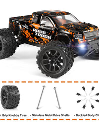 1:18 Scale RC Monster Truck 18859E 36km/h Speed 4X4 Off Road Remote Control Truck,Waterproof Electric Powered RC Cars All Terrain Toys Vehicles with 2 Batteries,Excellent Xmas Gifts for kid and Adults
