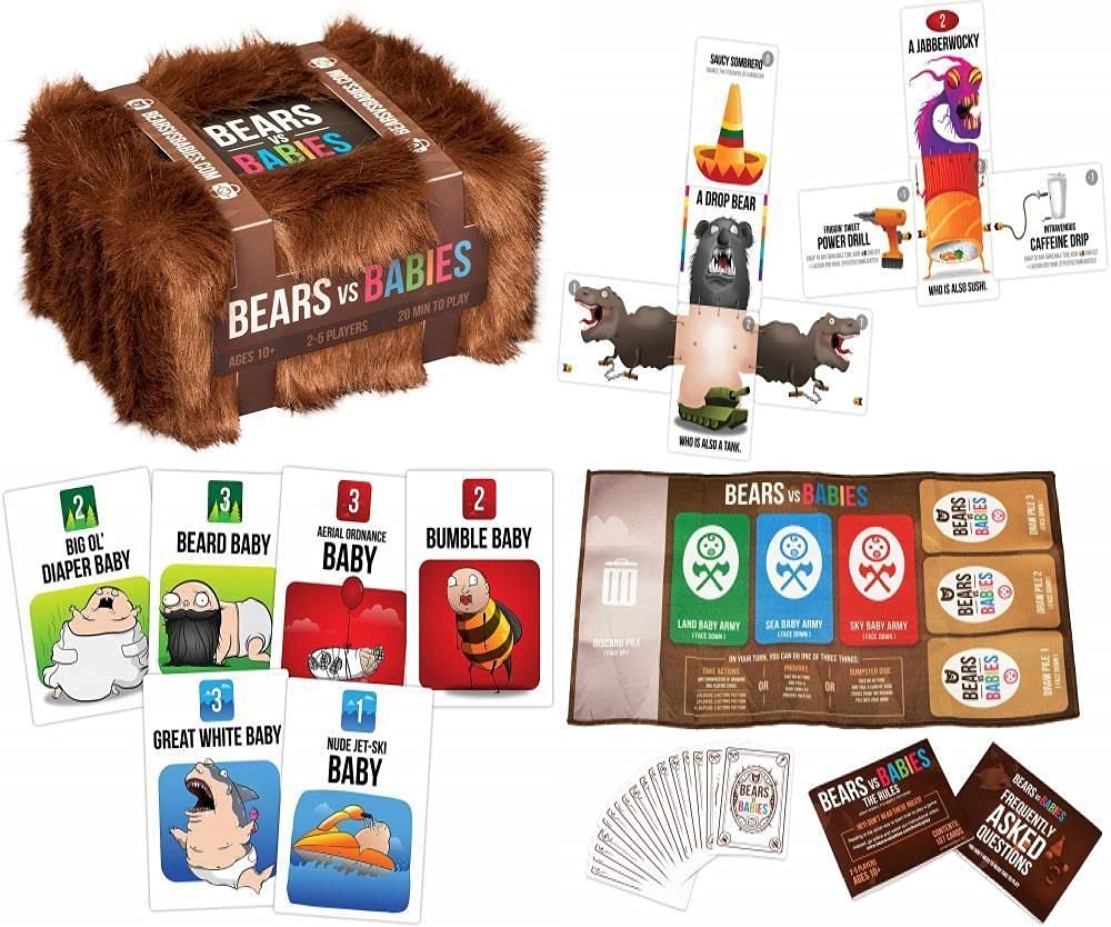 Bears vs Babies by Exploding Kittens - A Monster-Building Card Game - Family-Friendly Party Games - Card Games For Adults, Teens & Kids
