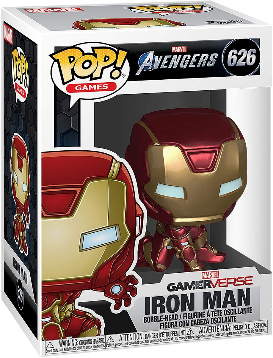 Funko Pop! Marvel: Avengers Game - Iron Man (Stark Tech Suit), Multicolor