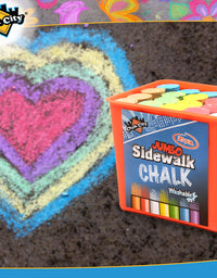 Chalk City Sidewalk Chalk, Jumbo Chalk, Non-Toxic, Washable, Art Set (20-Count)
