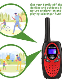 Retevis RT628 Walkie Talkies for Kids,Toys for 5-13 Year Old Boys Girls,Key Lock,Crystal Voice, Easy to Use,Long Range Walky Talky for Camping Hiking(Red,2 Pack)
