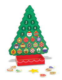 Melissa & Doug Countdown to Christmas Wooden Advent Calendar - Magnetic Tree, 25 Magnets
