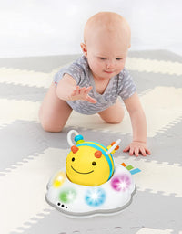 Skip Hop Developmental Learning Crawl Toy, Explore & More 3-Stage Follow-Me, Bee
