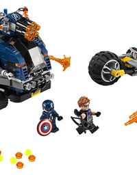LEGO Marvel Avengers Truck Take-Down 76143 Captain America and Hawkeye Superhero Action, Cool Minifigures and Vehicles (477 Pieces)

