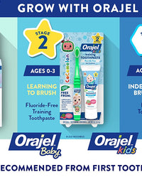 Orajel Kids Paw Patrol Fluoride-Free Training Toothpaste, Natural Fruity Fun Flavor, #1 Pediatrician Recommended Fluoride-Free Toothpaste, 1.5oz Tube
