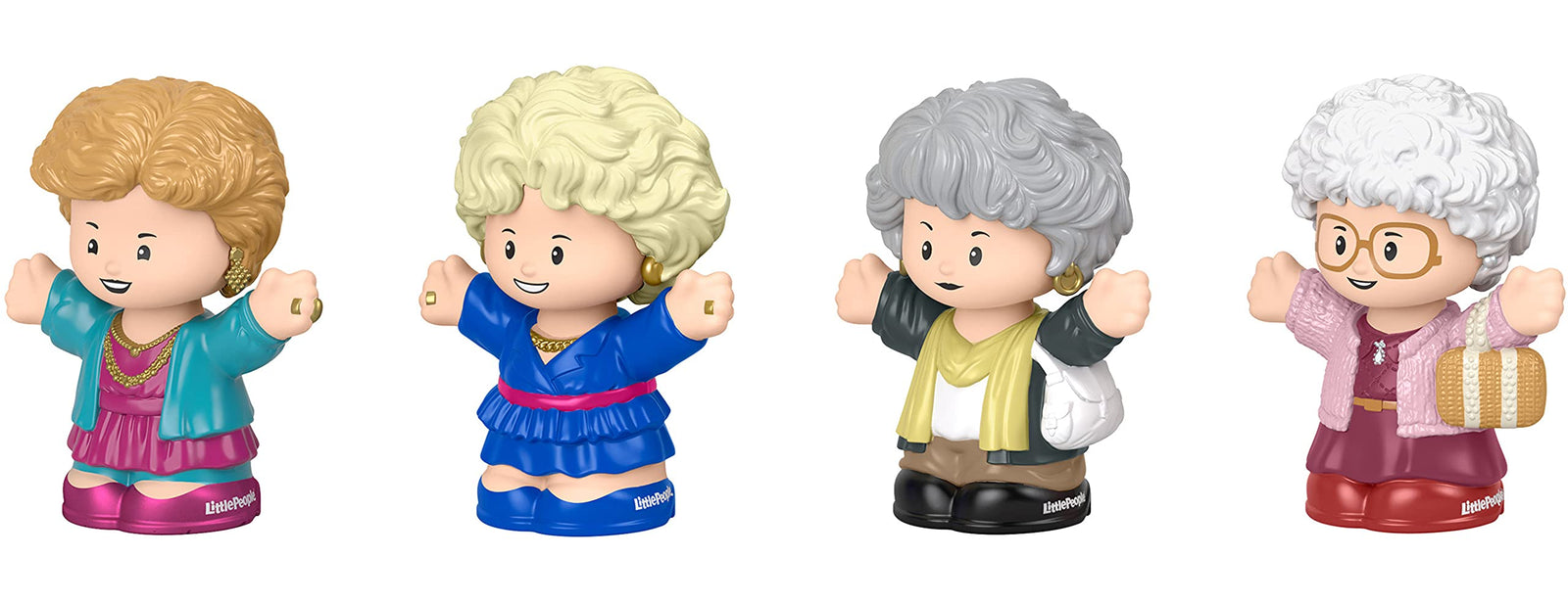 Fisher-Price Little People Collector The Golden Girls, Special Edition Figure Set Featuring 4 Lead Characters from The Classic TV Show