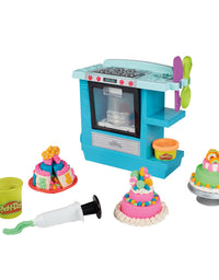 Play-Doh Kitchen Creations Rising Cake Oven Bakery Playset for Kids 3 Years and Up with 5 Modeling Compound Colors, Non-Toxic
