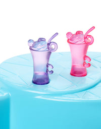 Barbie Doll, 11.5-Inch Blonde, and Pool Playset with Slide and Accessories, Gift for 3 to 7 Year Olds
