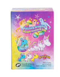 Set of 2 Surprise Growing Unicorn Hatching Rainbow Egg Kids Toys, Assorted Colors
