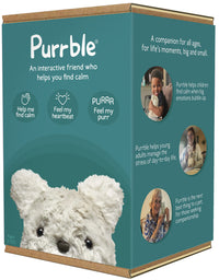 Purrble - Calming Toy Companion with Dynamic Heartbeat and Soothing Purr - Interactive Plush Companion for All Ages - Stuffed Animal Doll for Emotion Regulation - Cuddle and Pet Plushies
