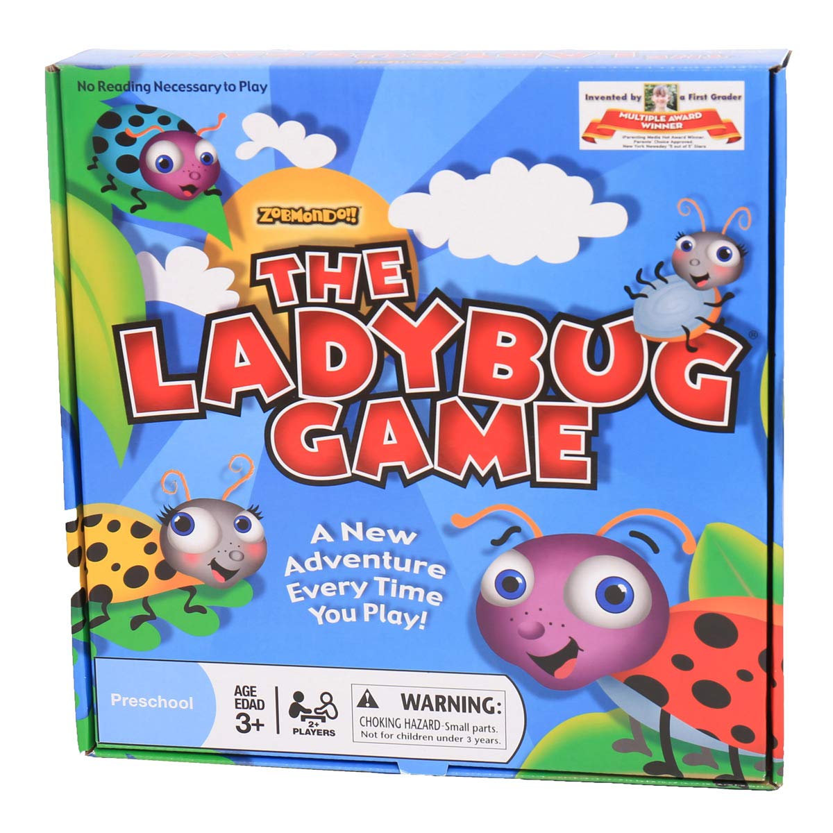 Zobmondo!! The Ladybug Game, Great First Board Game for Boys and Girls, Award-Winning Educational Game, Kids’ Game for Ages 3 and Up