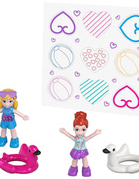 Polly Pocket Pocket World Flamingo Floatie Compact with Surprise Reveals, Micro Dolls & Accessories [Amazon Exclusive]
