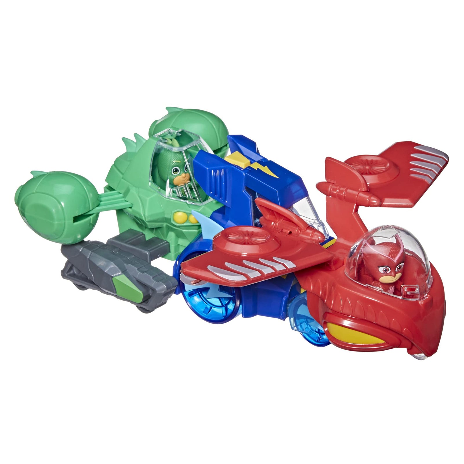 PJ Masks 3-in-1 Combiner Jet Preschool Toy, Toy Set with 3 Connecting Cars and 3 Action Figures for Kids Ages 3 and Up