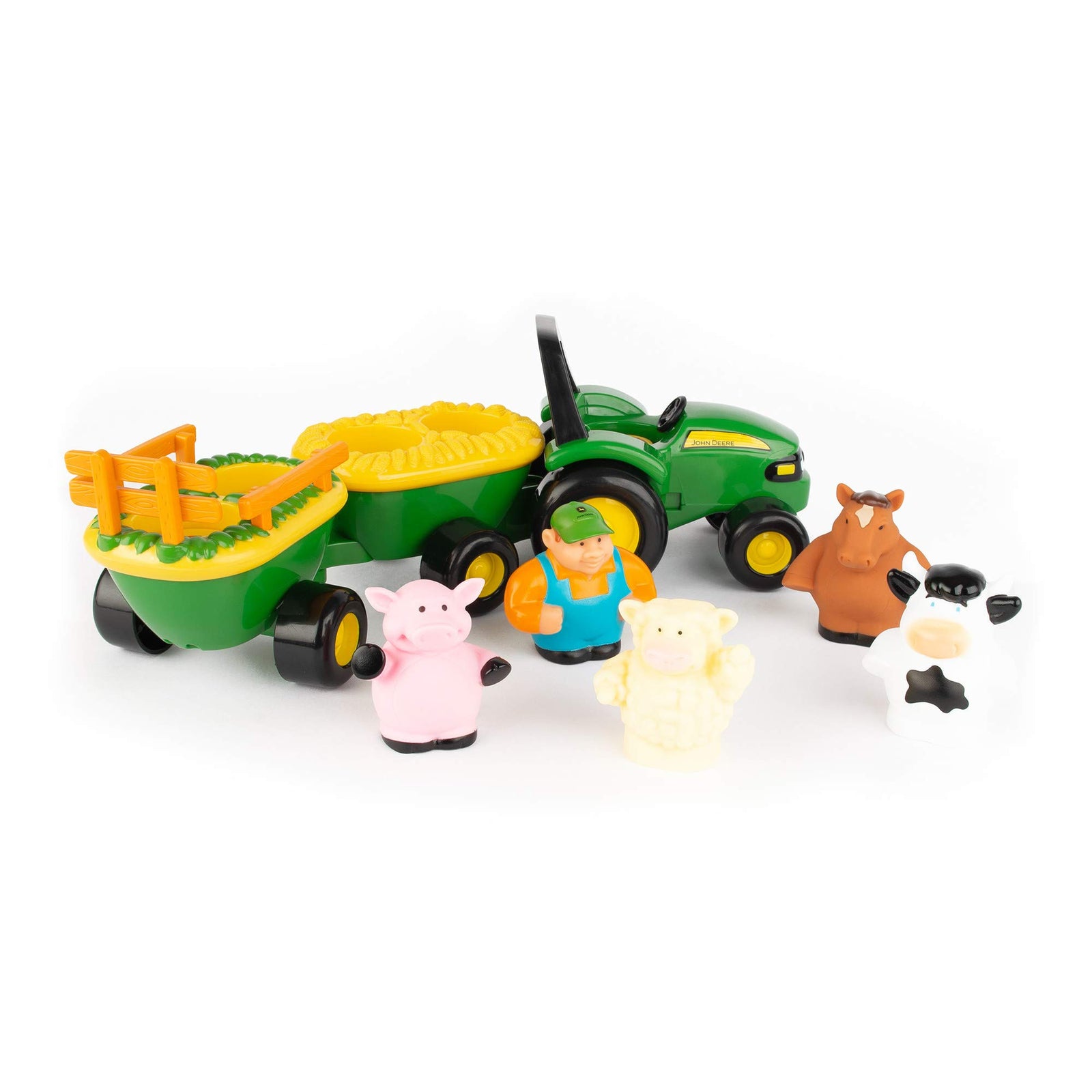 TOMY John Deere Animal Sounds Hayride Preschool Toy , Green