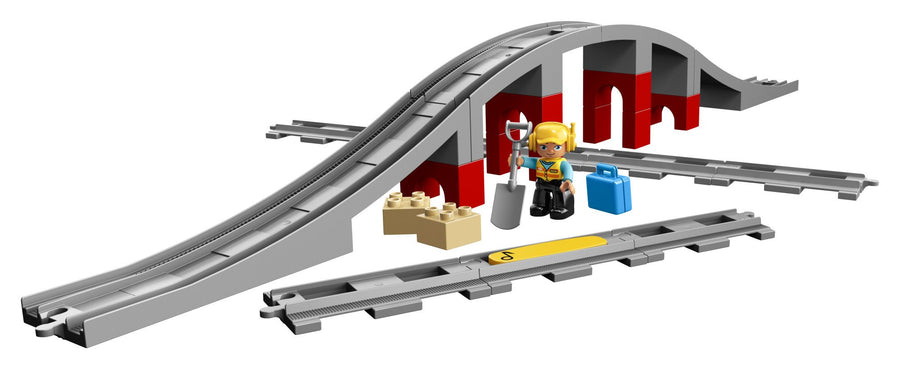 LEGO DUPLO Train Bridge and Tracks 10872 Building Blocks (26 Pieces)