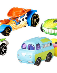 Disney and Pixar Toy Story 4 Character Cars by Hot Wheels 1:64 Scale Woody, Buzz Lightyear, Bo Peep, Forky, Ducky and Bunny, and Rex Ages 3 And Up [Amazon Exclusive]
