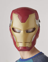 Avengers Marvel Iron Man Flip FX Mask with Flip-Activated Light Effects for Costume and Role-Play Dress Up Brown/a
