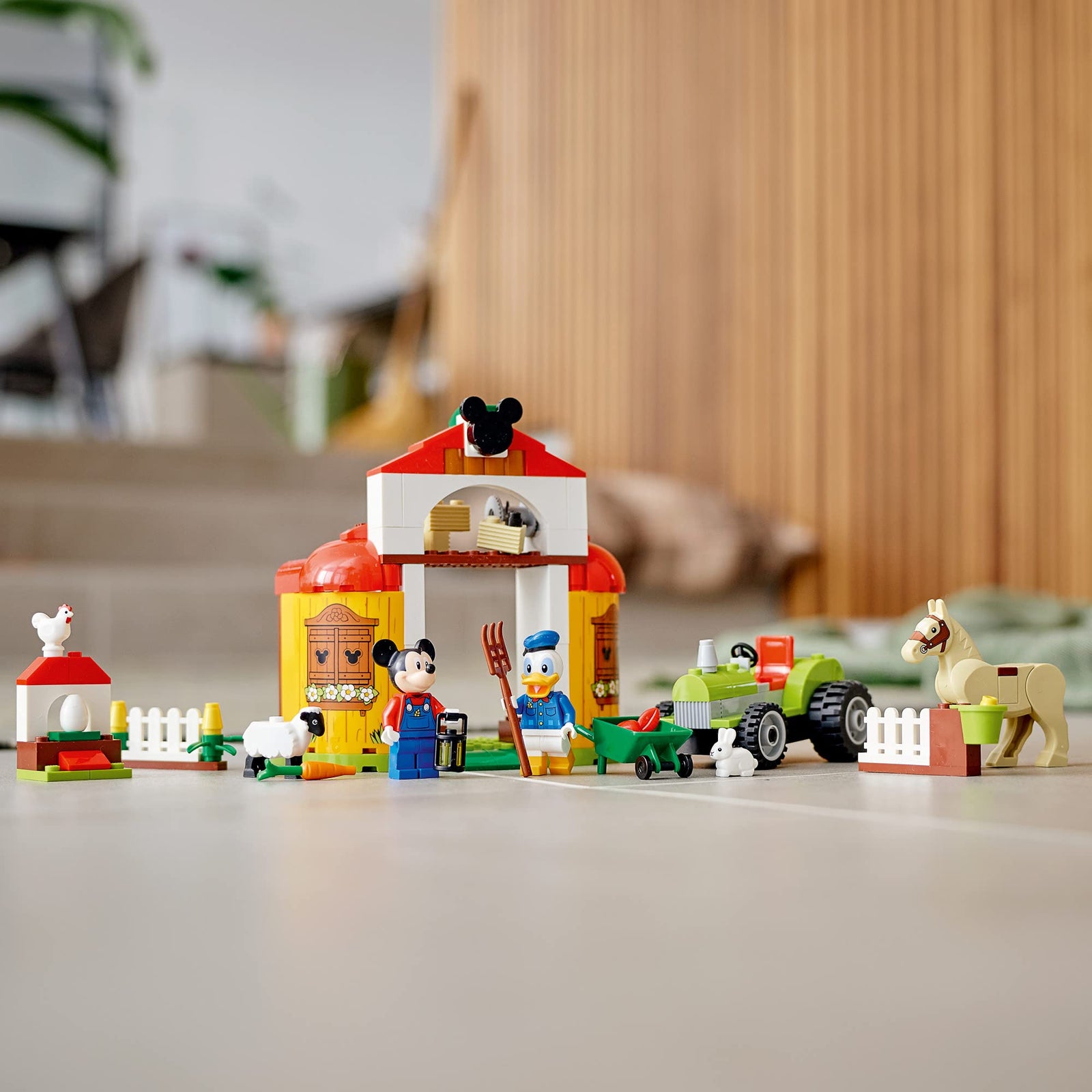 LEGO Disney Mickey and Friends Mickey Mouse & Donald Duck’s Farm 10775 Building Kit; A Creative Play Set for Kids; New 2021 (118 Pieces)