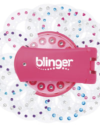 Blinger Ultimate Set, Glam Collection, Comes with Glam Styling Tool & 225 Gems - Load, Click, Bling! Hair, Fashion, Anything! (Amazon Exclusive), Pink
