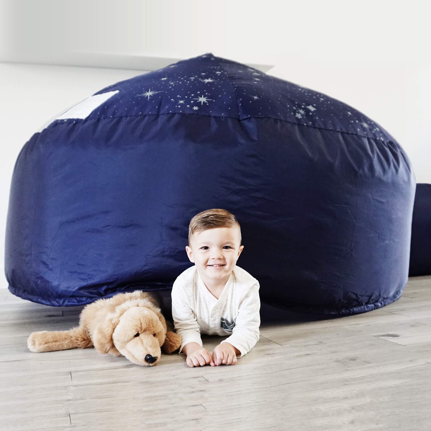 The Original AirFort Build A Fort in 30 Seconds, Inflatable Fort for Kids (Starry Night)