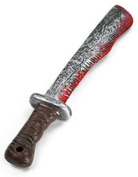 Skeleteen Bloody Machete Costume Prop - Fake Realistic Bleeding Knife Toy for Costumes and Cosplay
