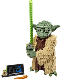 LEGO Star Wars: Attack of The Clones Yoda 75255 Yoda Building Model and Collectible Minifigure with Lightsaber (1,771 Pieces)
