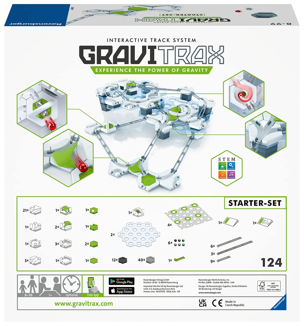 Ravensburger Gravitrax Starter Set Marble Run & STEM Toy For Kids Age 8 & Up - Endless Indoor Activity for Families