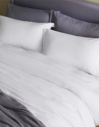 Bedsure White Duvet Covers Queen Size - Brushed Microfiber Soft Queen Duvet Cover Set 3 Pieces with Zipper Closure, 1 Duvet Cover 90x90 inches and 2 Pillow Shams
