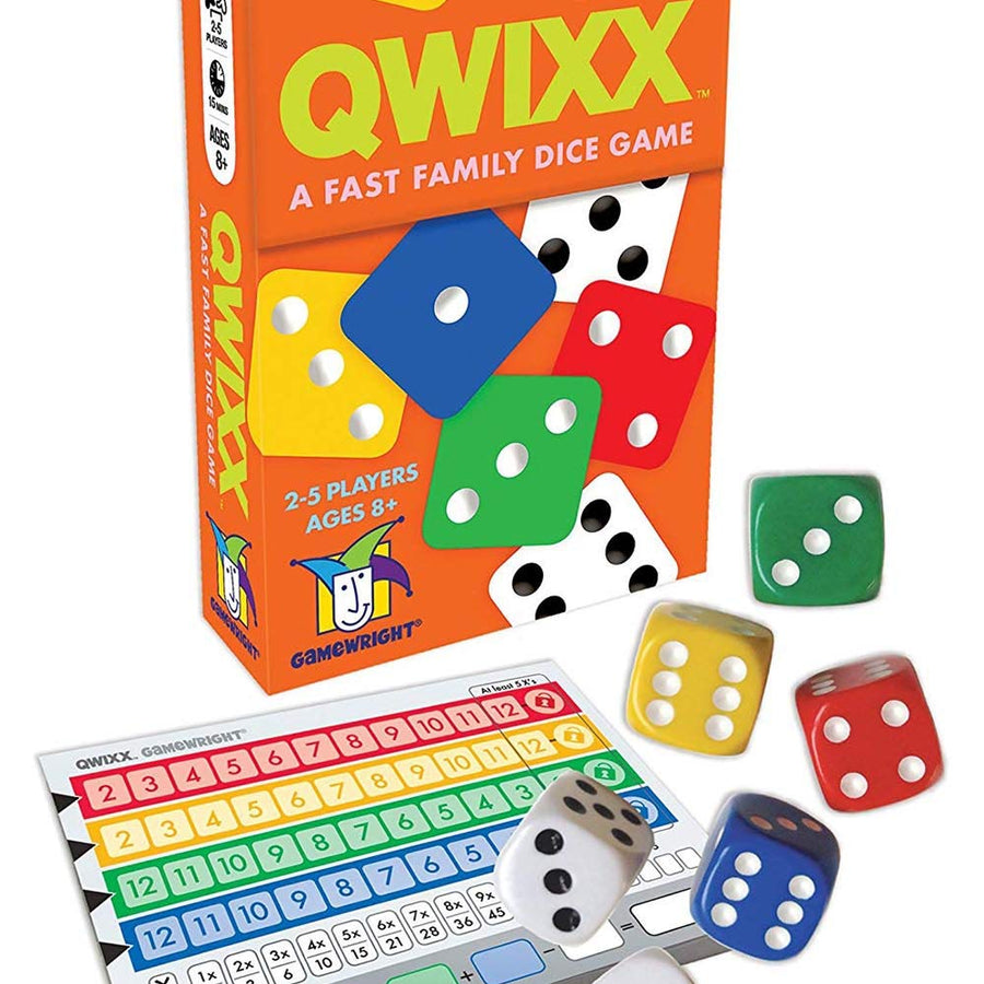 Gamewright Qwixx - A Fast Family Dice Game Multi-colored, 5"