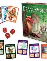 Gamewright Dragonwood A Game of Dice & Daring Board Game Multi-colored, 5"

