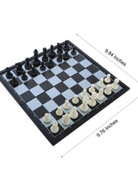 QuadPro Magnetic Travel Chess Set with Folding Chess Board Educational Toys for Kids and Adults
