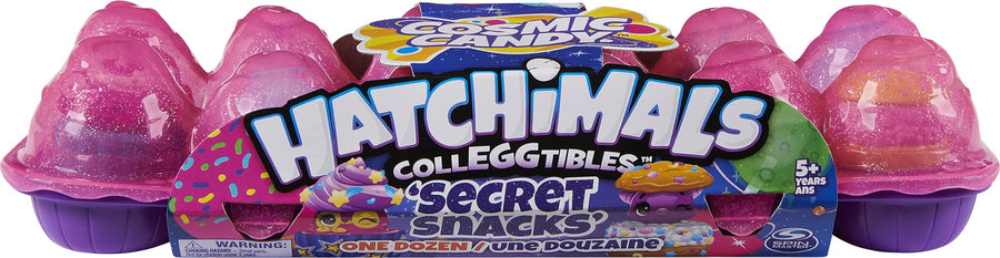 Hatchimals CollEGGtibles, Cosmic Candy Limited Edition Secret Snacks 12-Pack Egg Carton, Girl Toys, Girls Gifts for Ages 5 and up