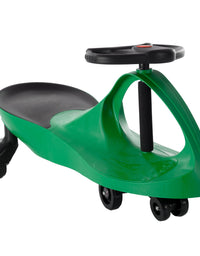 Wiggle Car Ride On Toy – No Batteries, Gears or Pedals – Twist, Swivel, Go – Outdoor Ride Ons for Kids 3 Years and Up by Lil’ Rider (Green)
