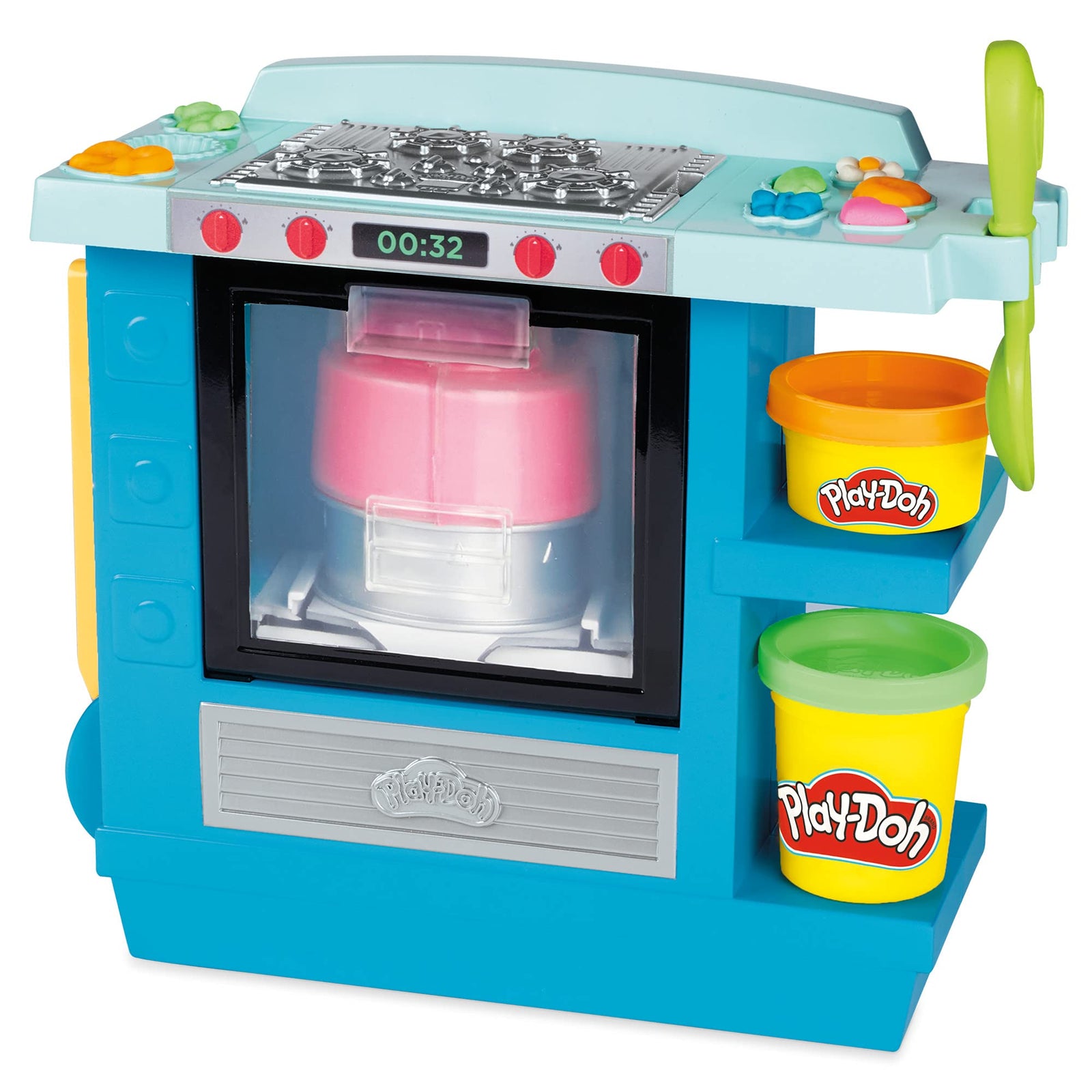 Play-Doh Kitchen Creations Rising Cake Oven Bakery Playset for Kids 3 Years and Up with 5 Modeling Compound Colors, Non-Toxic
