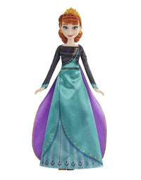 Disney Frozen 2 Queen Anna Fashion Doll, Dress, Shoes, and Long Red Hair, Toy for Kids 3 Years Old and Up
