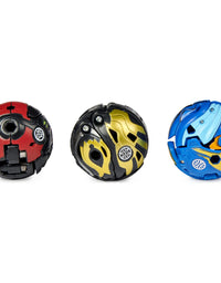 Bakugan Starter Pack 3-Pack, Fused Trox x Nobilious Ultra, Armored Alliance Collectible Action Figures
