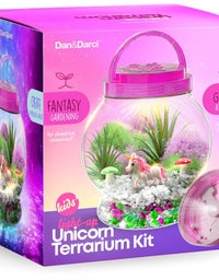 Light-Up Unicorn Terrarium Kit for Kids - Kids Birthday Gifts for Kids - Best Unicorn Toys & Activities Kits Presents - Arts & Crafts Stuff for Little Girls & Boys Age 4 5 6 7 8-12 Year Old Girl Gift
