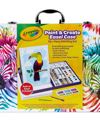 Crayola Table Top Easel & Paint Set, Kids Painting Set, 65+ Pieces, Gift for Kids
