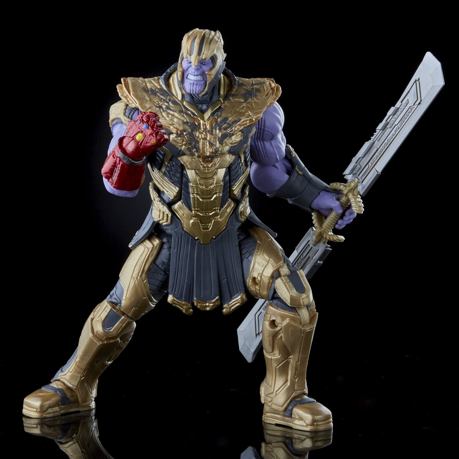 Marvel Hasbro Legends Series 6-inch Scale Action Figure 2-Pack Toy Iron Man Mark 85 vs. Thanos, Infinity Saga Character, Premium Design, 2 Figures and 8 Accessories
