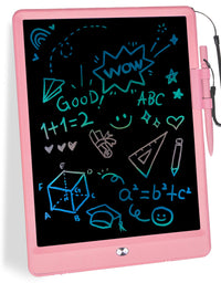 mloong LCD Writing Tablet,10 Inch Drawing Tablet Kids Tablets Doodle Board Electronic Digital Drawing Board for Adults and Kids Ages 3+ (Pink)
