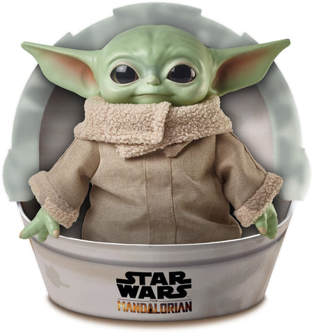 Star Wars Grogu Plush Toy, 11-in “The Child” from The Mandalorian, Collectible Stuffed Character for Movie Fans, Ages 3 Years and Older