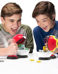 Pokemon Surprise Attack Game, Featuring Pikachu and Bulbasaur - 2 Surprise Attack Balls - 6 Attack Disks - Toys for Kids and Pokémon Fans
