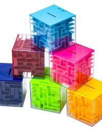 6 Pack Money Maze Puzzle Gift Boxes, A Fun Unique Way to Give Gifts for People You Love, Great for Kids and Adults
