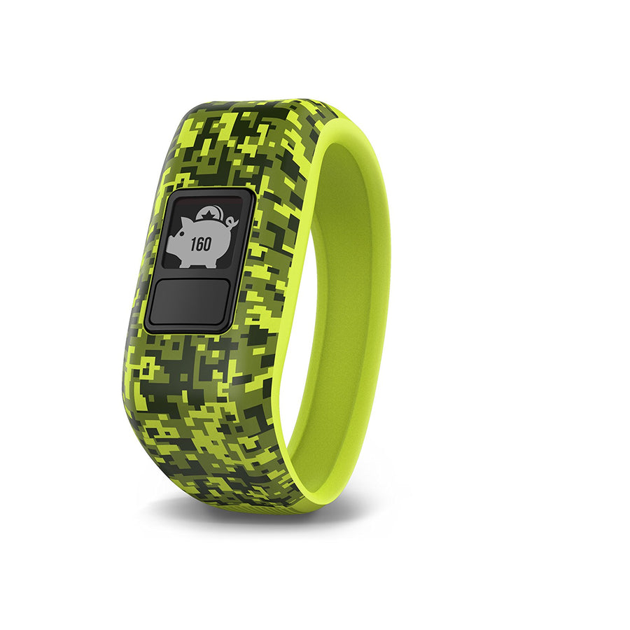 Garmin vívofit jr, Kids Fitness/Activity Tracker, 1year Battery Life, Green, Digi Camo