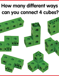 edxeducation Linking Cubes - Set of 100 - Math Manipulatives for Construction and Early Math - For Preschoolers 3+ and Elementary Students
