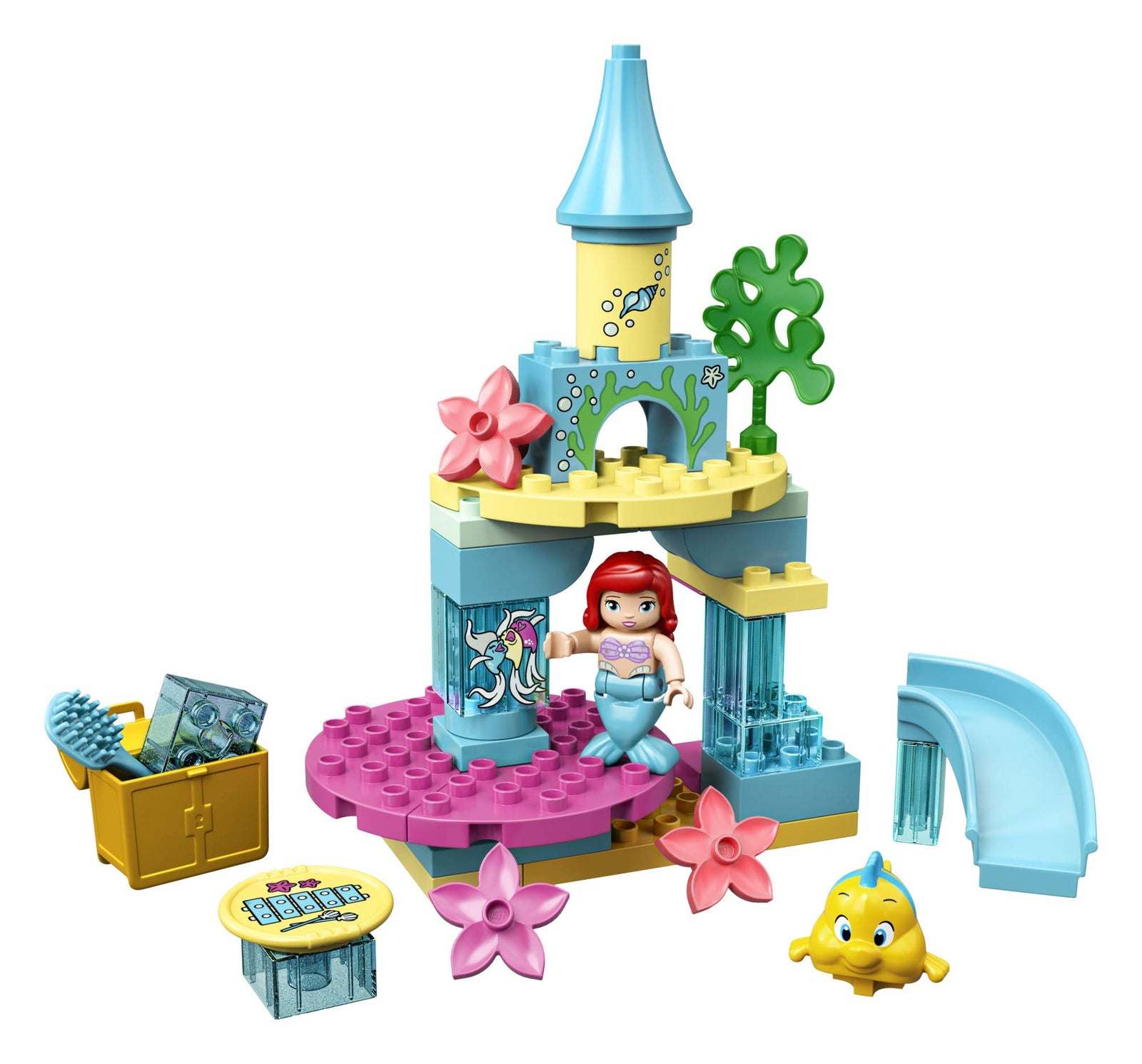LEGO DUPLO Disney Ariel's Undersea Castle 10922 Imaginative Building Toy for Kids; Ariel and Flounder’s Princess Castle Playset Under The Sea, New 2020 (35 Pieces)