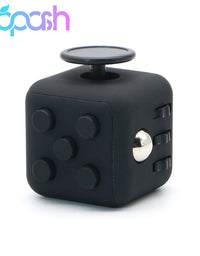 Appash Fidget Cube Stress Anxiety Pressure Relieving Toy Great for Adults and Children[Gift Idea][Relaxing Toy][Stress Reliever][Soft Material] (Black&Black)
